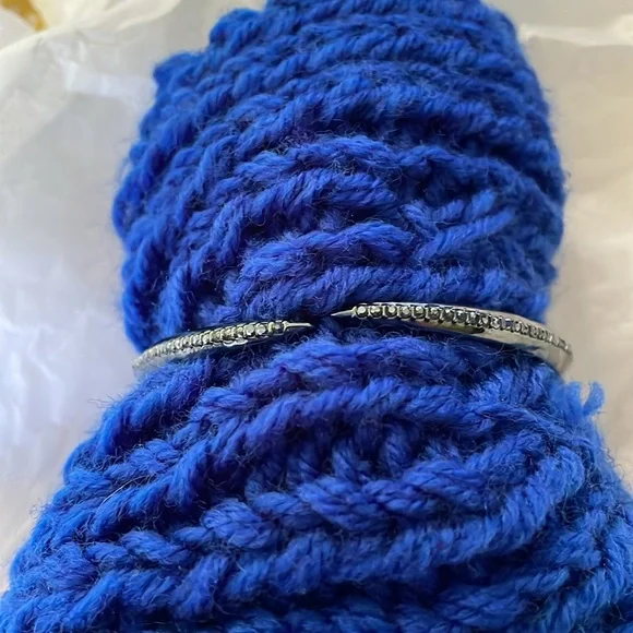 Simply Vera Vera Wang Spike Hinge Cuff Bracelet, “gun metal” tone. - Picture 4 of 7